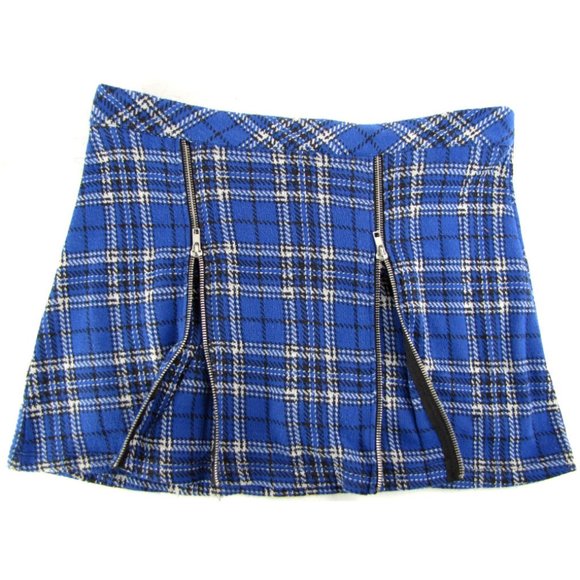 Beautees Dresses & Skirts - SALE!  Plaid Goth Blue Short Mini Skirt